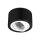 Flacher Aufbaustrahler, schwarz, runde Form, schwenkbar &Oslash;80mm, verschiedene Farben