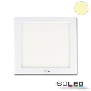 Deckenlampe Isoled Slim 18W, 1350lm, 3000k, wei&szlig;, PIR-Sensor