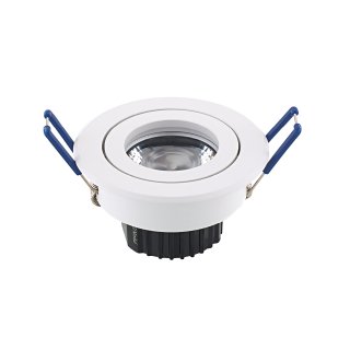 LED Downlight 5W Argent 340lm 2800-2000K 36&deg; dim Weiss