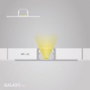 Alu- Unterputz-/Fliesenprofil Galaxy FP1  f. LED-Streifen (max. 14 mm),  pro Meter silber