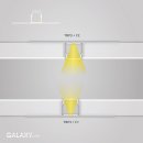 Alu- Profil Trockenbau Galaxy TBP3 f. LED-Streifen (max. 14 mm),  pro Meter silber