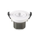 Downlight Diled 10W, 3000K, 36,&deg; CRI&gt;95, DA=68mm, interner Trafo wei&szlig; oder nickel