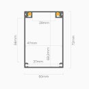 Trafogeh&auml;use f&uuml;r LED Trafos Alu eloxiert 24cm