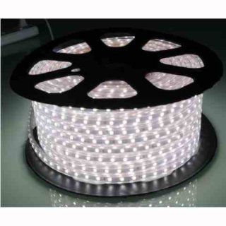 Lichtschlauch 100 SMD 5050/m LED 230V wei&szlig; / warmwei&szlig;, 50m Rolle, IP67, trennbar alle 25cm, max 50m