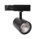 Stromschienenstrahler 3-Phasen, 37W COB LED, Focus 25+45&deg;, 3300lm, 3000/4000K, silber, wei&szlig;. schwarz