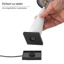 Akku-Tischleuchte Thala, keramikwei&szlig;/schwarz 2,3W Flex-Mood 2200K/2700K IP65 Ra80 dim