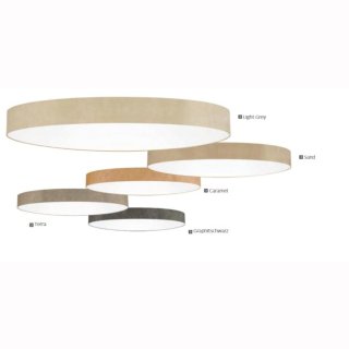 LED Deckenleuchte Mara 24V, 100W &Oslash;100cm x 17cm, 12000lm, 2700K, Stoff 