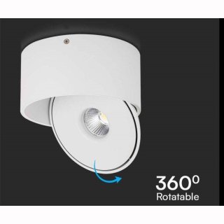 LED Deckenaufbauleuchte, 20W, COB, 25&deg;, 1408lm, wei&szlig;, nicht dimmbar