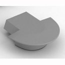 Endkappe f&uuml;r LED-Fl&uuml;gelprofil EXO flach ohne Loch