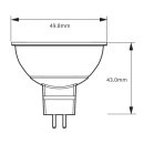 MR16 LED  6W Premium Nichia 36&deg; warmwei&szlig;, dimmbar 12V AC/DC