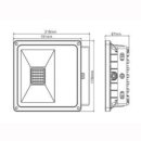 LED Floodlight  30W IP65 120&deg; 1x30W Bridgelux COB Professional