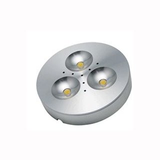 Anbauspot LED 3x1W Cree, ww, Alu poliert, 12VDC, D=69mm, H13mm