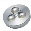 Anbauspot LED 3x1W Cree, ww, Alu poliert, 12VDC, D=69mm,...