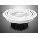 kardanische Deckeneinbaulampe rund COB LED 1x28W 24&deg;...