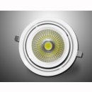 kardanische Deckeneinbaulampe rund COB LED 1x28W 24&deg;...