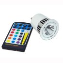 GU10  5W RGB LED  mit IR Fernbedienung