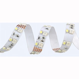 Flex Stripe RGB-WW 600 SMD5050+3528 LEDs/5m, 12V, 19W/m, 5 Meter Rolle