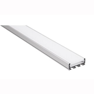 Mikalux GIZA Profil flach/breit, f&uuml;r doppelte  LED-Streifen, 26x10mm , pro m