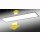 LED Panelleuchte Up-Down 120x30cm, 55W, optional 2 getrennte Wei&szlig;farben m&ouml;glich wei&szlig; wei&szlig; Seilaufh&auml;ngung deLuxe chrom Set mit Rosette, 2 Aufh&auml;ngungen Edelstahl