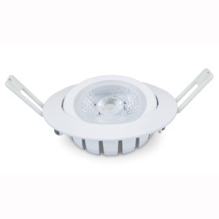 Downlight Spot 10W, superflach 27mm, Cree COB, schwenkbar, 38&deg;, dimmbar, incl. separates Netzteil