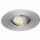 Downlight M&ouml;bel Einbau LED COB 3W, 35&deg;, VA natur poliert, 700mA, schwenkbar, dimmbar, D 60mm