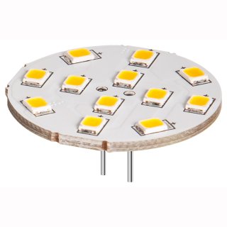 G4 LED Stift 2W, 12xSMD5050, Pins hinten, 230lm, warmwei&szlig;