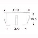 LED Bodenstrahler, rund, IP67, edelstahl