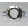 Einbauring schwenkbar MR16/GU10 rund Alu poliert, Ring schwarz, DA:68mm