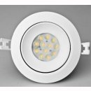 Downlight Spot 14/15W Nichia, high CRI, 36-38&deg;, Ring wei&szlig;