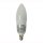 Kerzenbirne LED 7W milky oval silber SMD high CRI dimmbar, 650lm, 30-100%