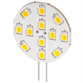 G4 LED Stift 2W 12 SMD, Pins seitlich, 30mm