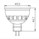 MR16 LED Spot 5W Sharp COB, 45&deg;, dimmbar, CRI &gt;95, 450lm, 2700 / 3000K