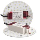 Downlight-LED-Inlay Set 9W, rund 130mm mit Trafo und Magnethaltern