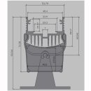 Wallwasher 36/42W Cree-XP 100cm IP20 10&deg;x50&deg; Dali dimmbar