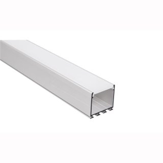 Mikalux Alu Profil LIPOD, f&uuml;r doppelte LED- Stripes, 26x24,5mm, opal milchig
