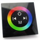 RGB Wand-Einbau Fernbedienung mit Touch Oberfl&auml;che schwarz