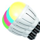 LED Kugelbirne 6W RGB + warmwei&szlig; 2,4G  CRI&gt;80 dimmbar  WIFI