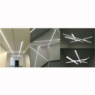 Mikado 2, Lichtband 200, 43/65W, 276 LEDs doppelreihig, Alu elox, 200cm, 24VDC