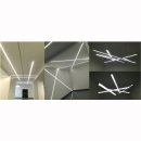 Mikado 2, Lichtband 200, 43/65W, 276 LEDs doppelreihig, Alu elox, 200cm, 24VDC