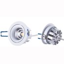 Downlight 8W COB, dimmbar 35&deg;, DA=75mm, Tiefe nur...