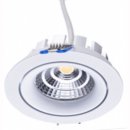 Downlight 8W COB, dimmbar 35&deg;, DA=75mm, Tiefe nur 48mm, schwenkbar