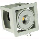 kardanische Deckeneinbaulampe COB LED 1x18/20W 40&deg;, DA 112 x 112 mm