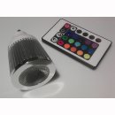 GU10 5W RGB LED 45&deg;  Musiksteuerung DISCO mit FB