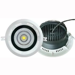 Downlight Sharp 18W  mit Trafo, Einbauring wei&szlig; starr DA=140mm