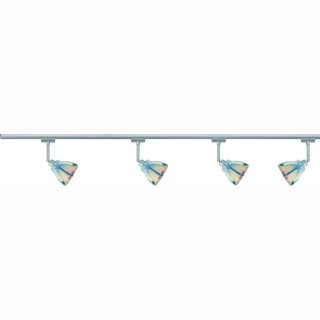 URail 4er Set Spot Wolbi Dichroic, GU10, chrom matt, Paulmann  950.93