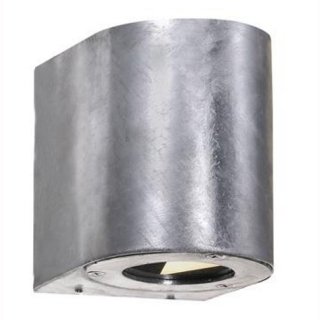 Wandlampe Canto, 2x5W LED, verzinkt - Up&amp;Down mit versch. Leuchtmustern verzinkt