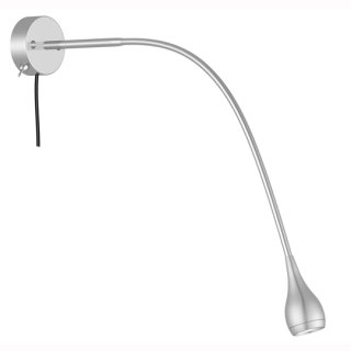 Wandlampe Drop, 3W LED, wei&szlig;, flexibler Arm