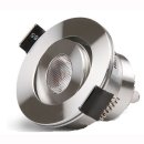 LED Einbaustrahler, 3W Cree, 45&deg;, 3000K,l rund, Alu-geb., 700mA, inklusiv Netzteil