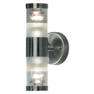 LED Wandlampe Bolzano Up&amp;Down, 2xGU10, silber, galvanisiert, 795-000