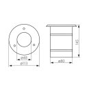 Boden-Einbaulampe Berg DL-35L, DL-100, GU10, IP67,...